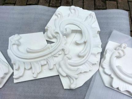 ein wunderschönes Detail gedruckt