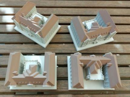 Draufsicht auf die Formen