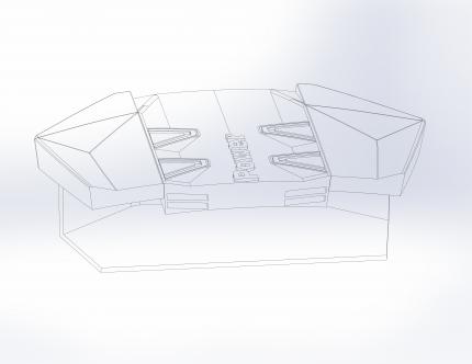 V6 Motorabdeckung Säcke- Schnitt
