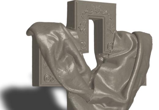 Kreuz mit Leichentuch - kombinierte Arbeit